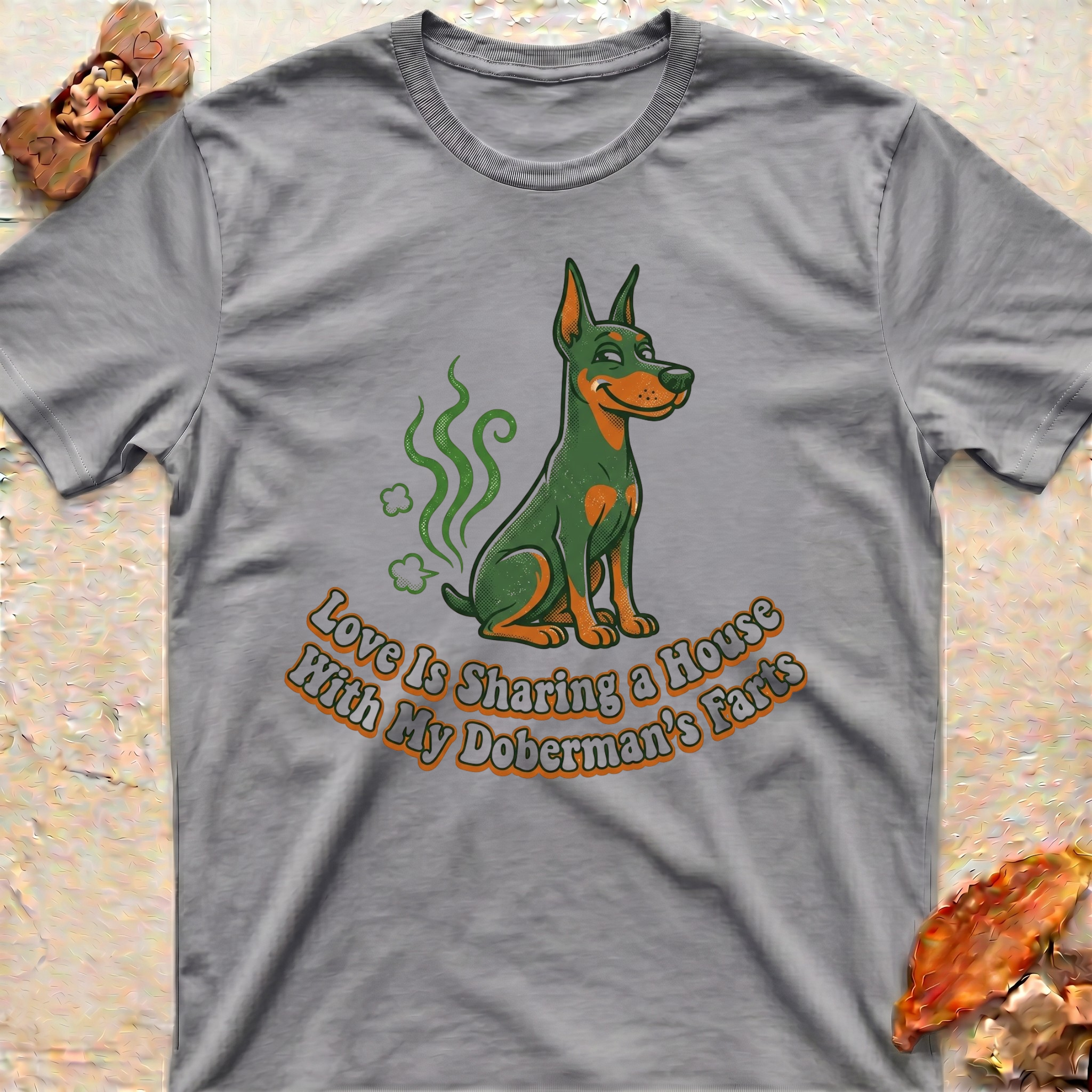 Love and Fart Doberman T-Shirt