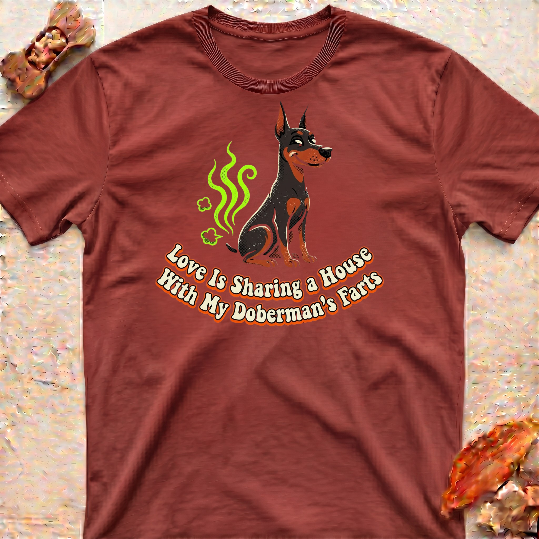 Love and Fart Doberman T-Shirt
