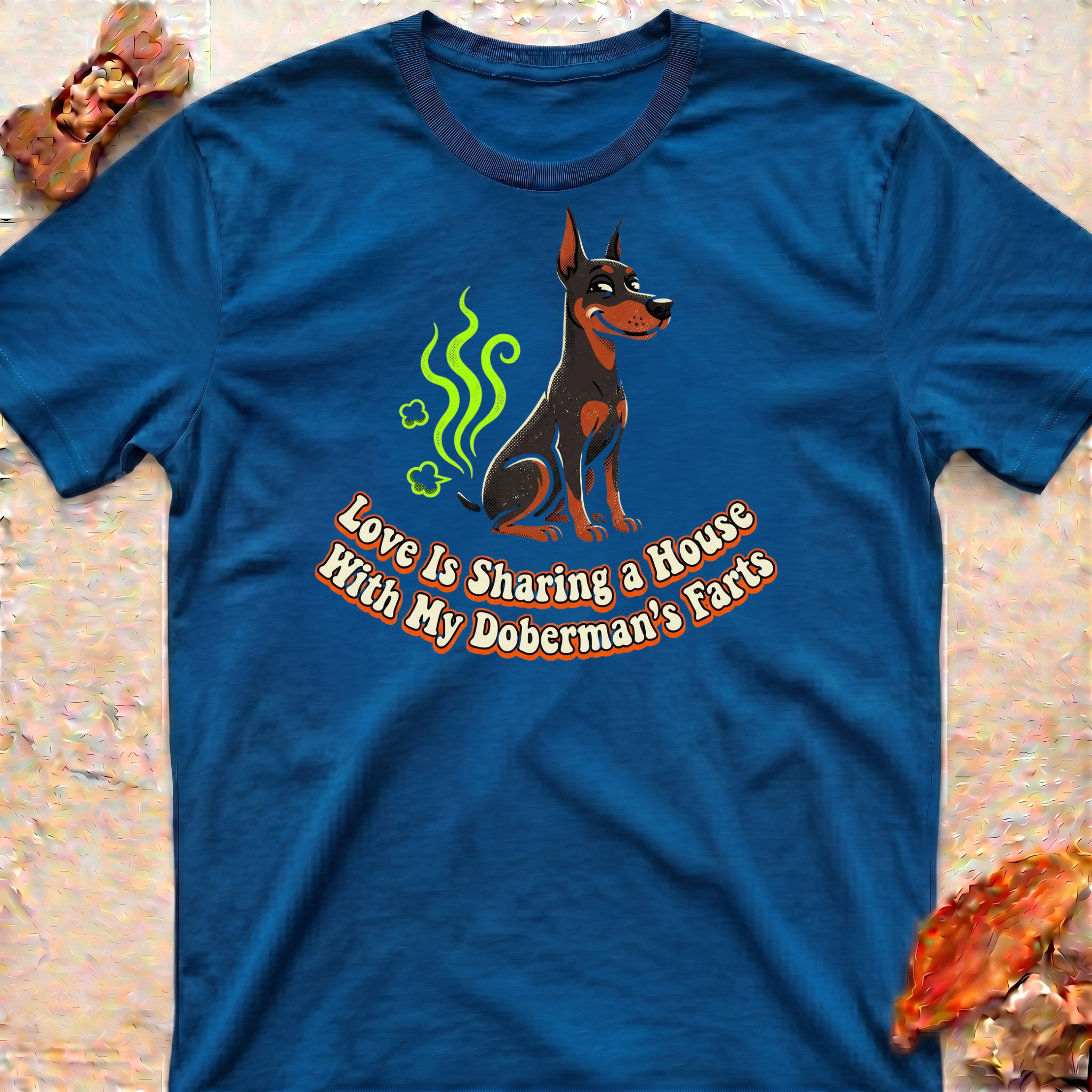 Love and Fart Doberman T-Shirt