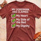 Doberman Claimed my Heart T-Shirt