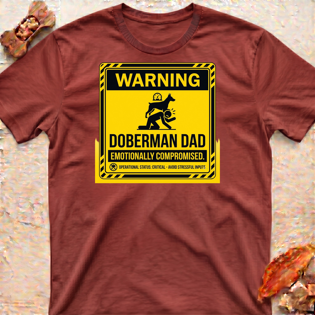 Emotional Doberman Dad T-Shirt