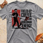 Fueled by Coffee Doberman T-Shirt
