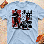 Fueled by Coffee Doberman T-Shirt