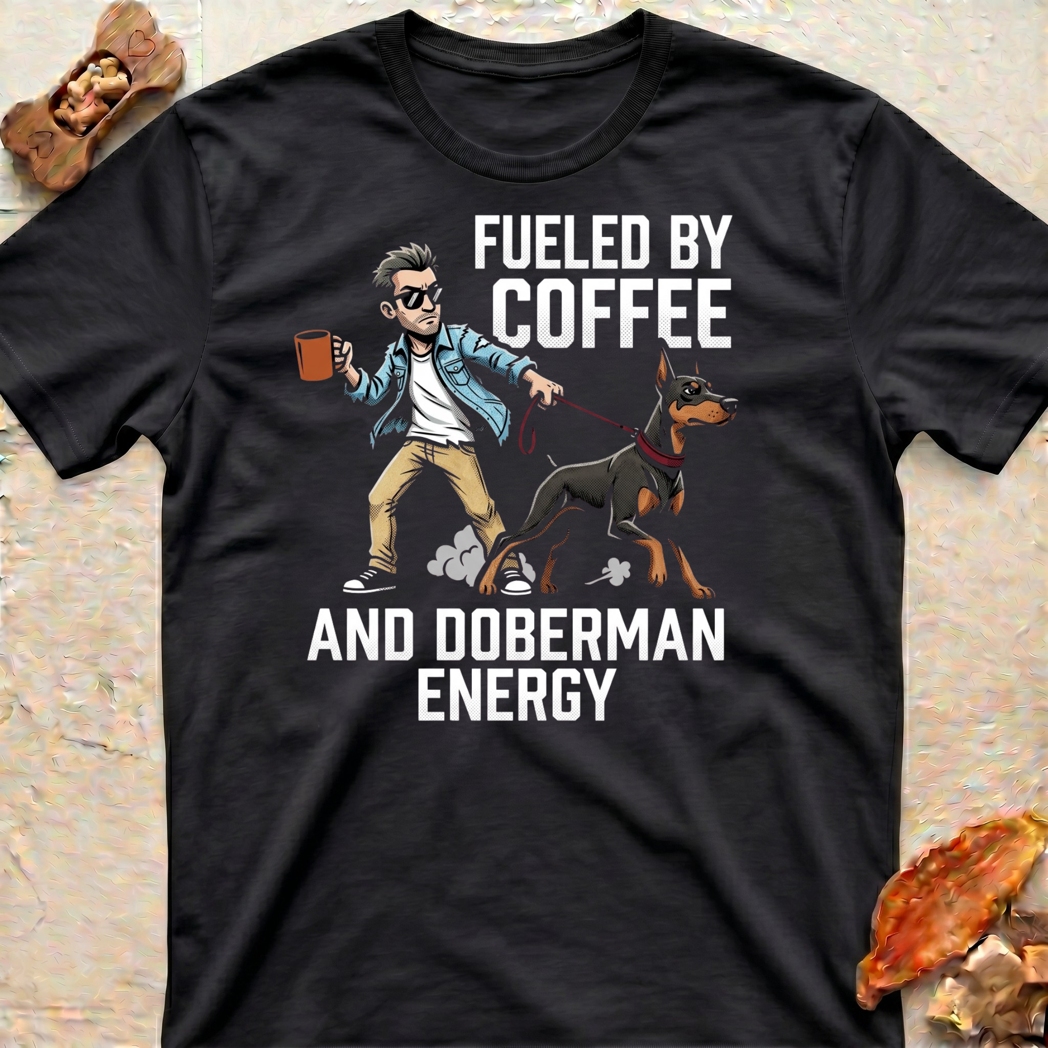 Coffee and Doberman T-Shirt