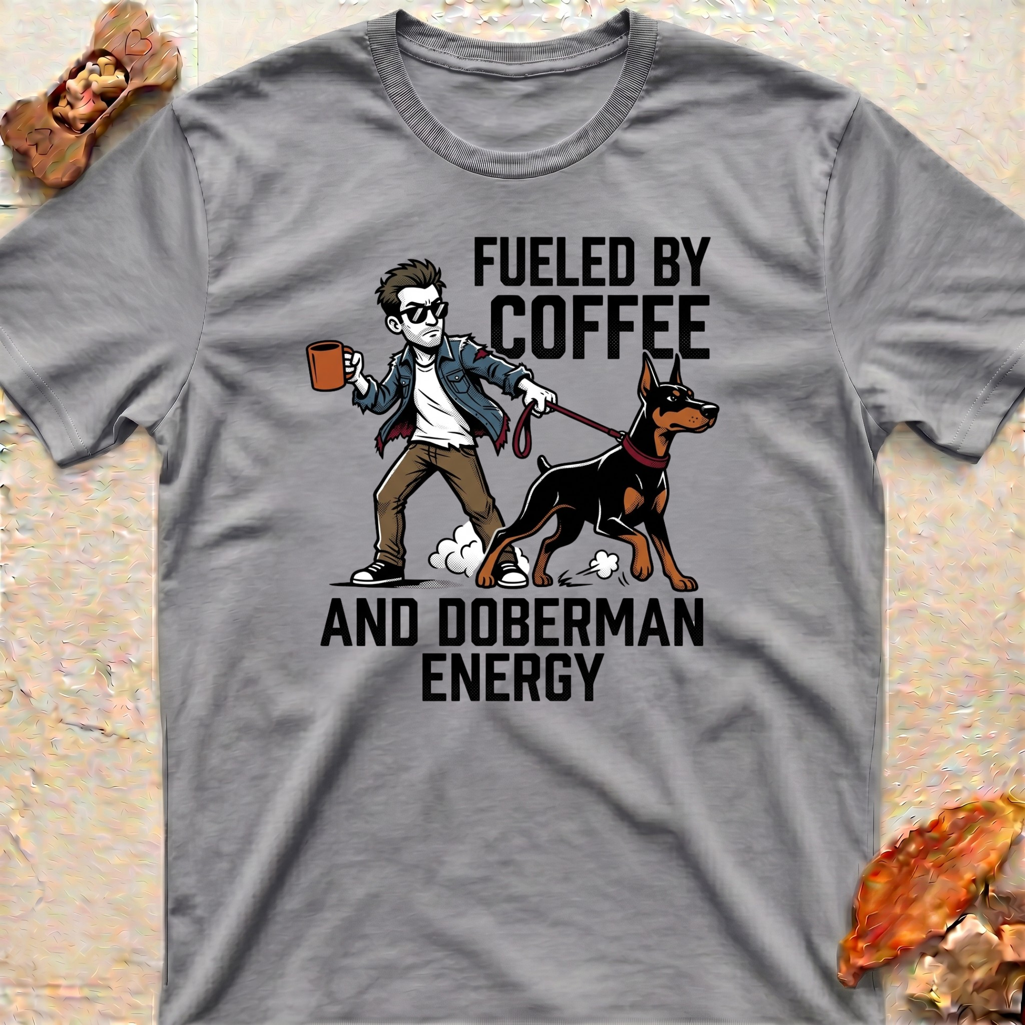Coffee and Doberman T-Shirt