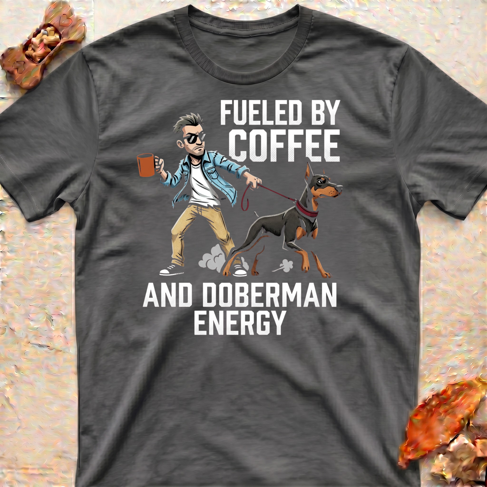 Coffee and Doberman T-Shirt