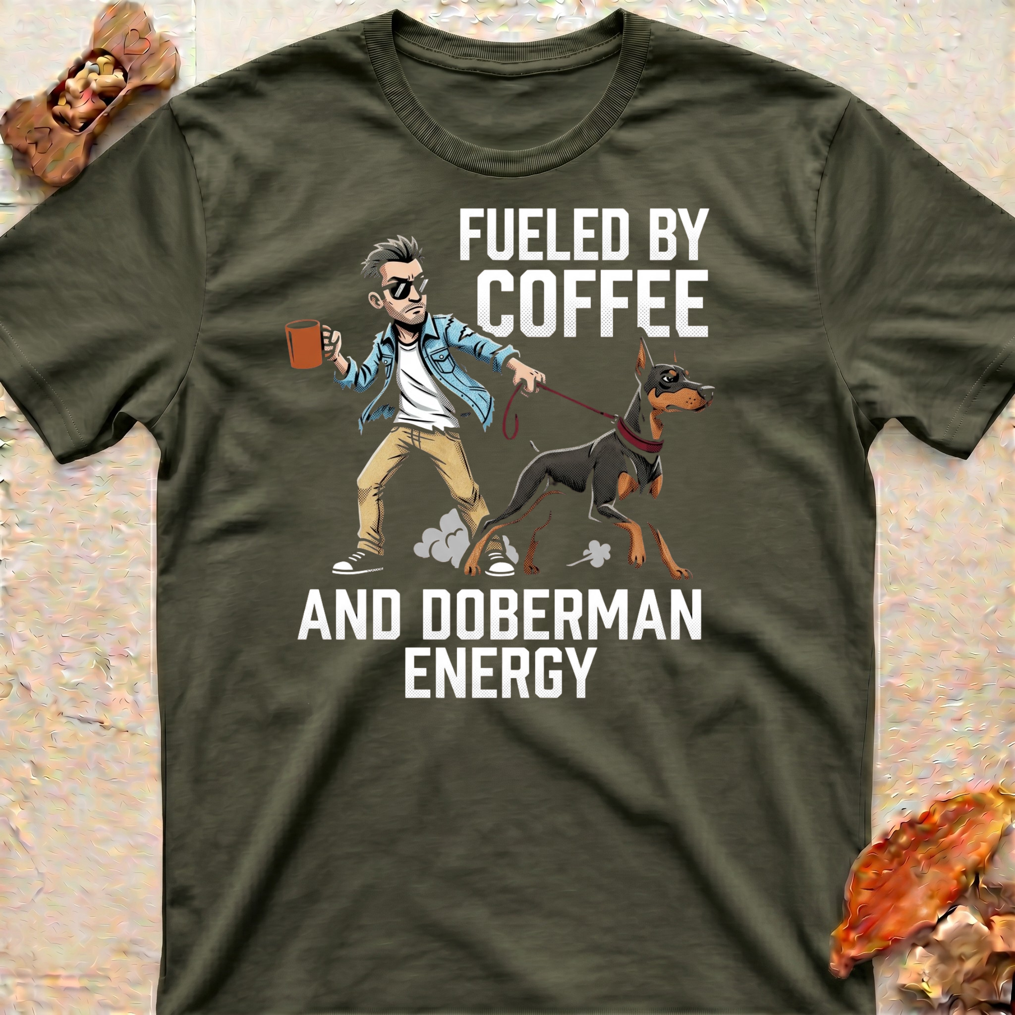 Coffee and Doberman T-Shirt