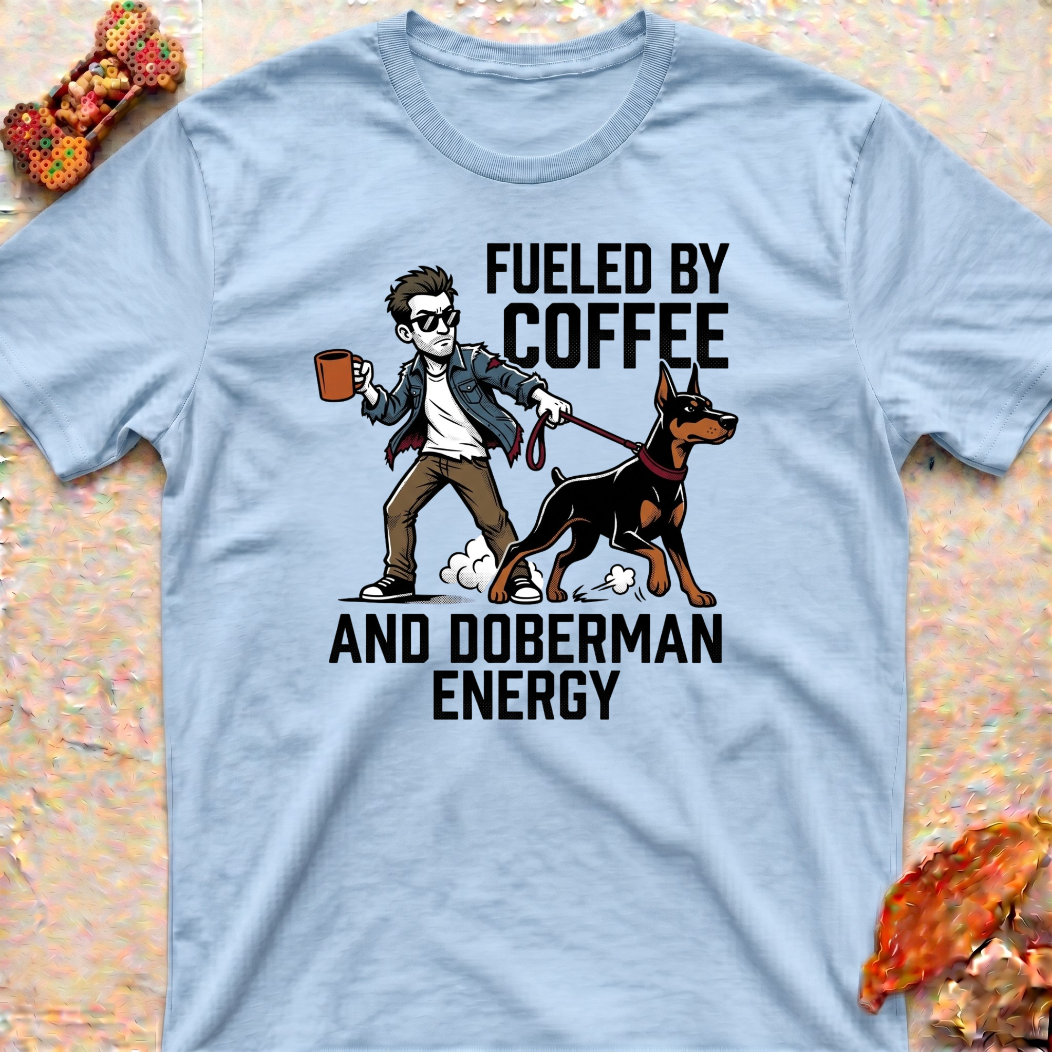 Coffee and Doberman T-Shirt