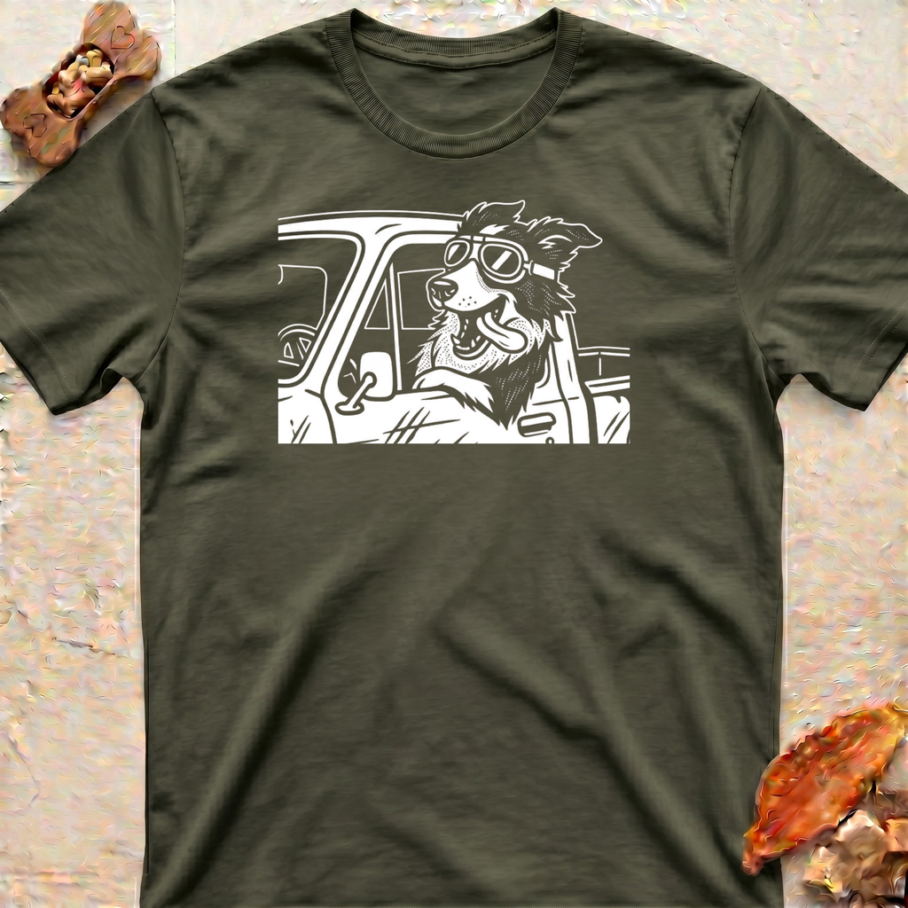 Border Collie Driver T-Shirt