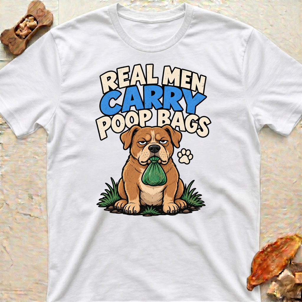 Poop Bag Bulldog T-Shirt