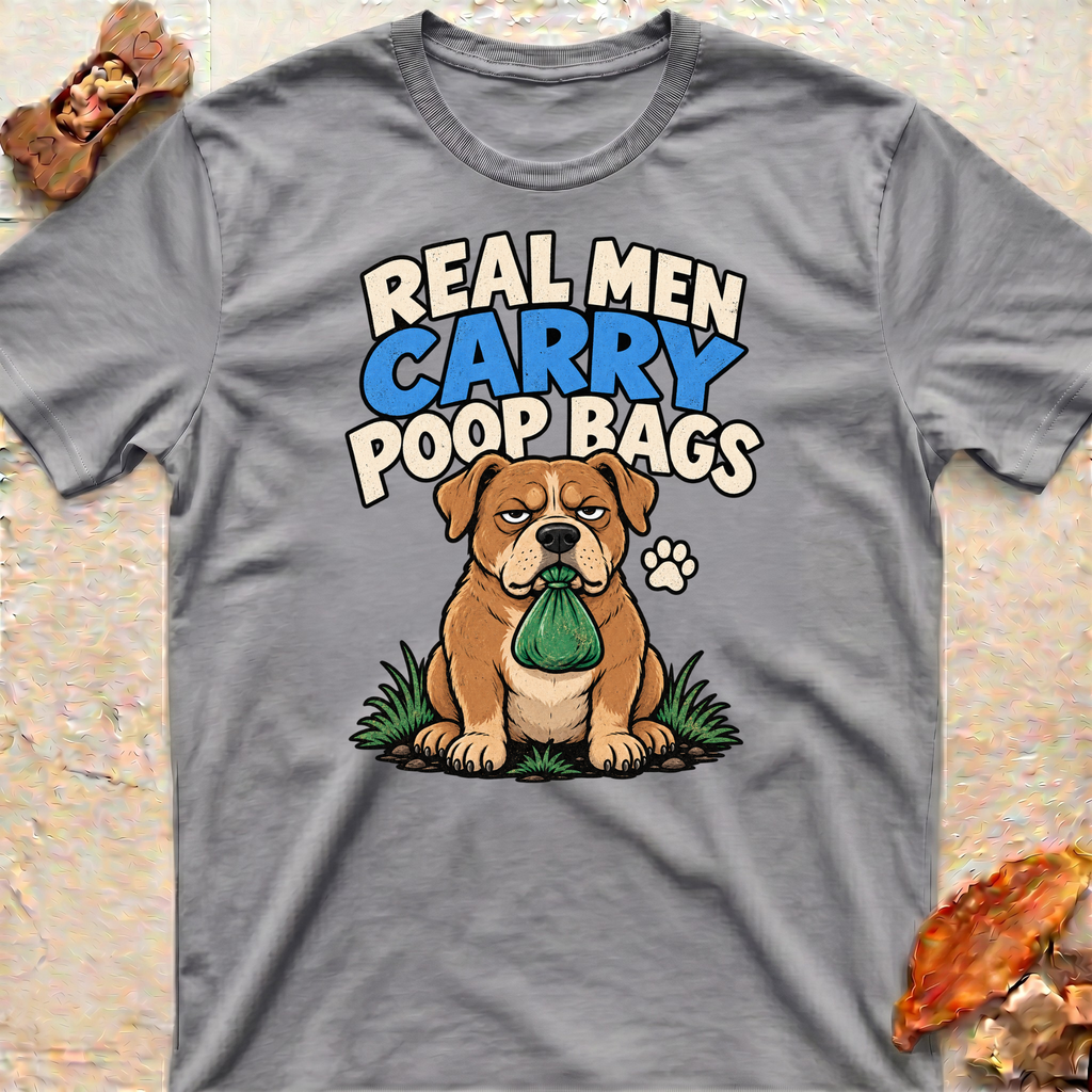 Poop Bag Bulldog T-Shirt