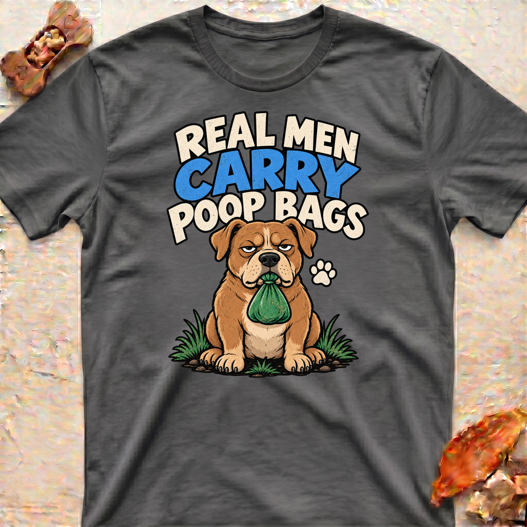 Poop Bag Bulldog T-Shirt