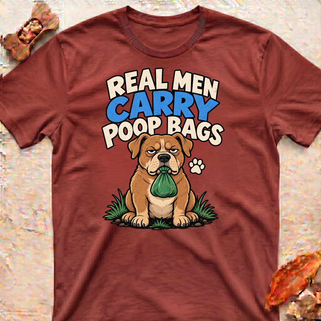 Poop Bag Bulldog T-Shirt