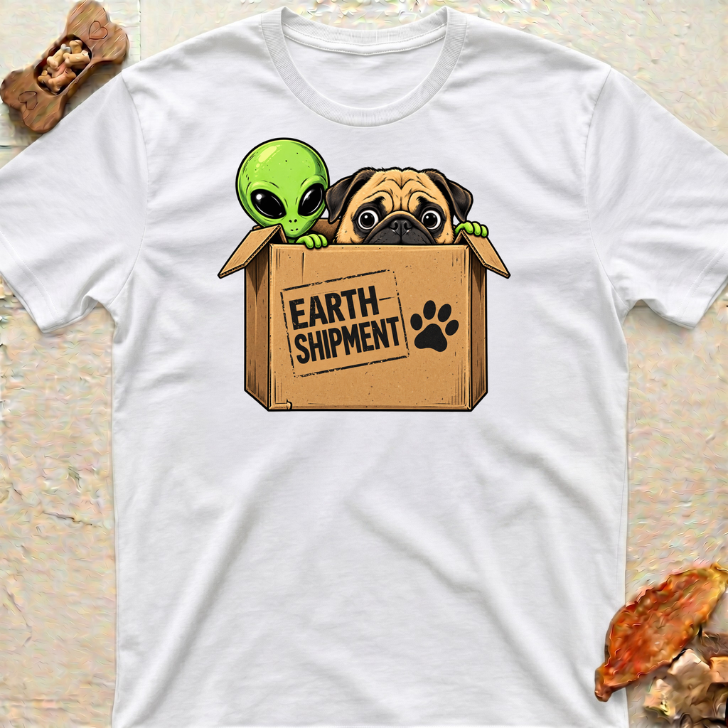 Pug and Alliens T-Shirt