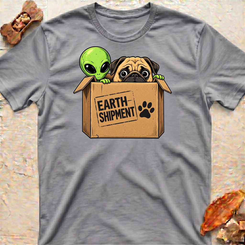 Pug and Alliens T-Shirt