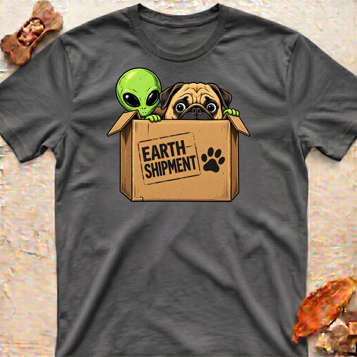 Pug and Alliens T-Shirt