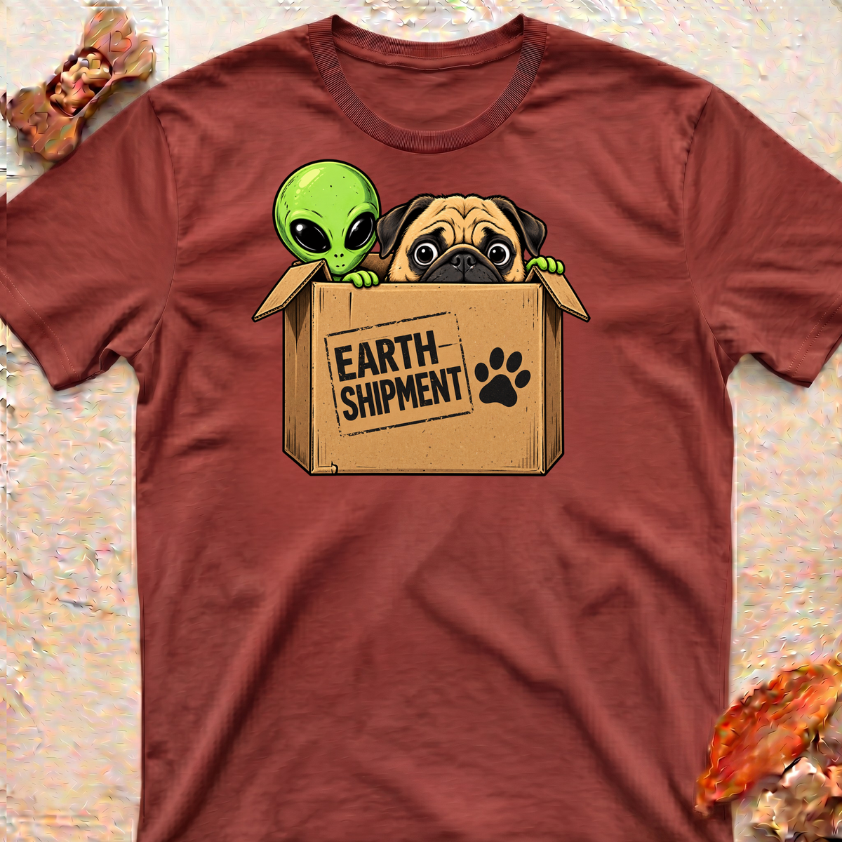 Pug and Alliens T-Shirt