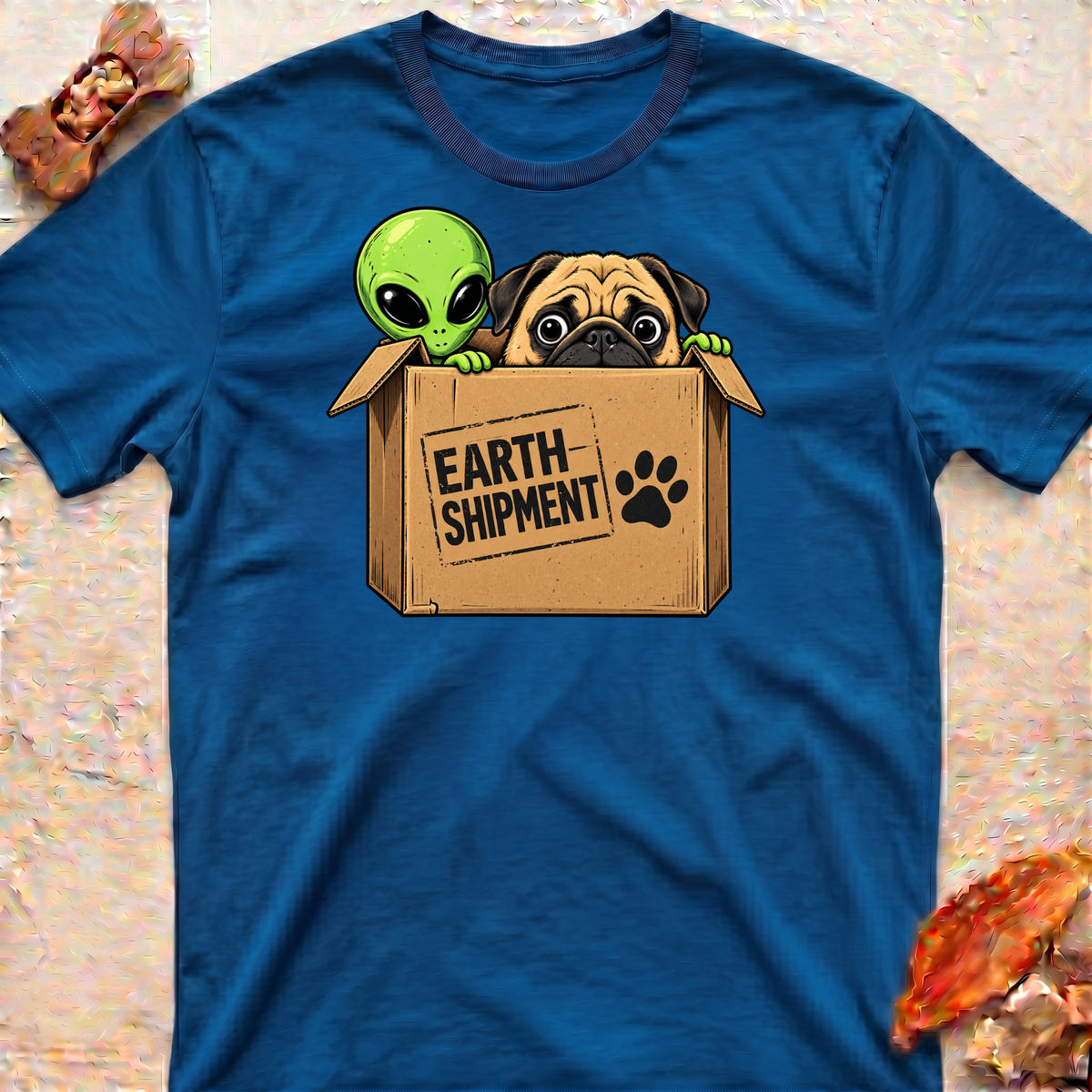 Pug and Alliens T-Shirt
