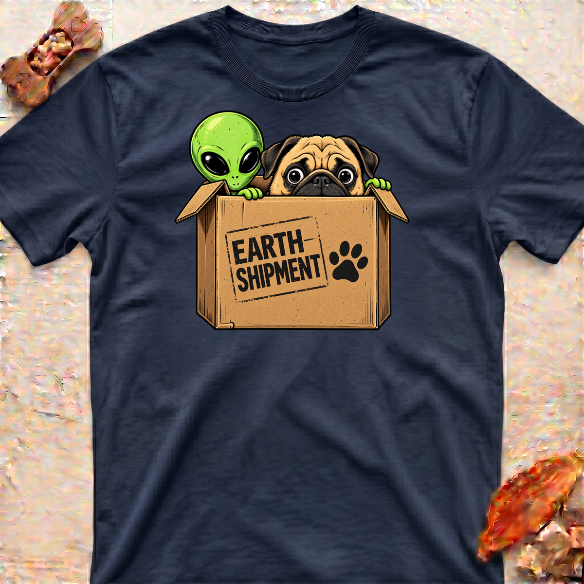 Pug and Alliens T-Shirt