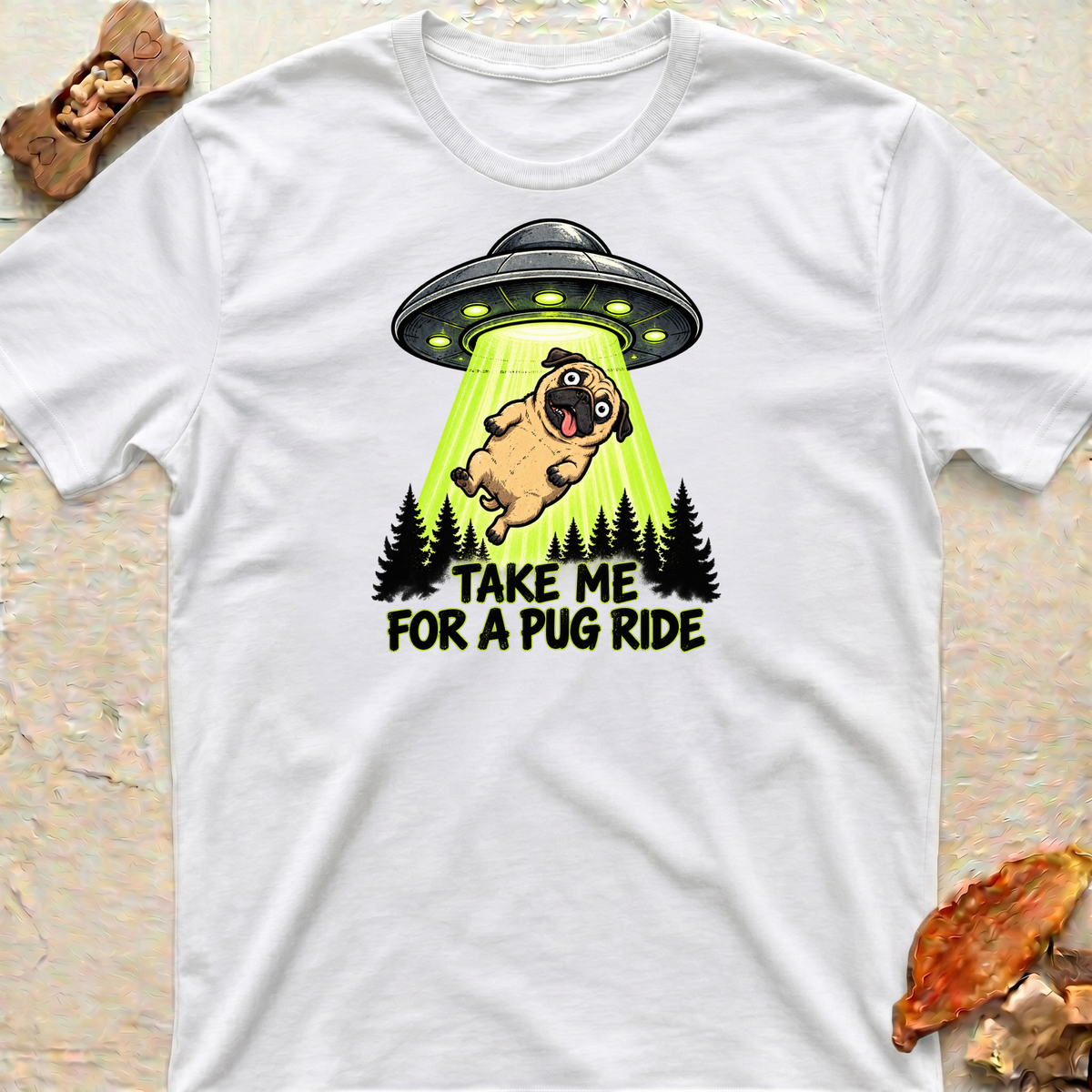 Abducted Pug T-Shirt