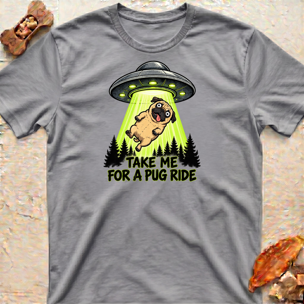 Abducted Pug T-Shirt