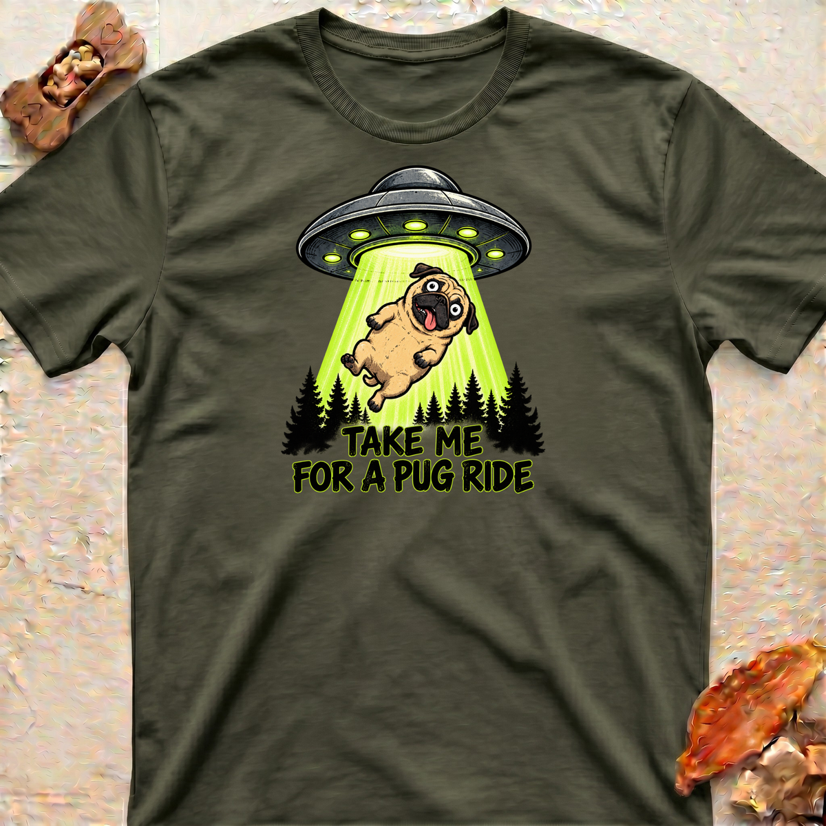 Abducted Pug T-Shirt