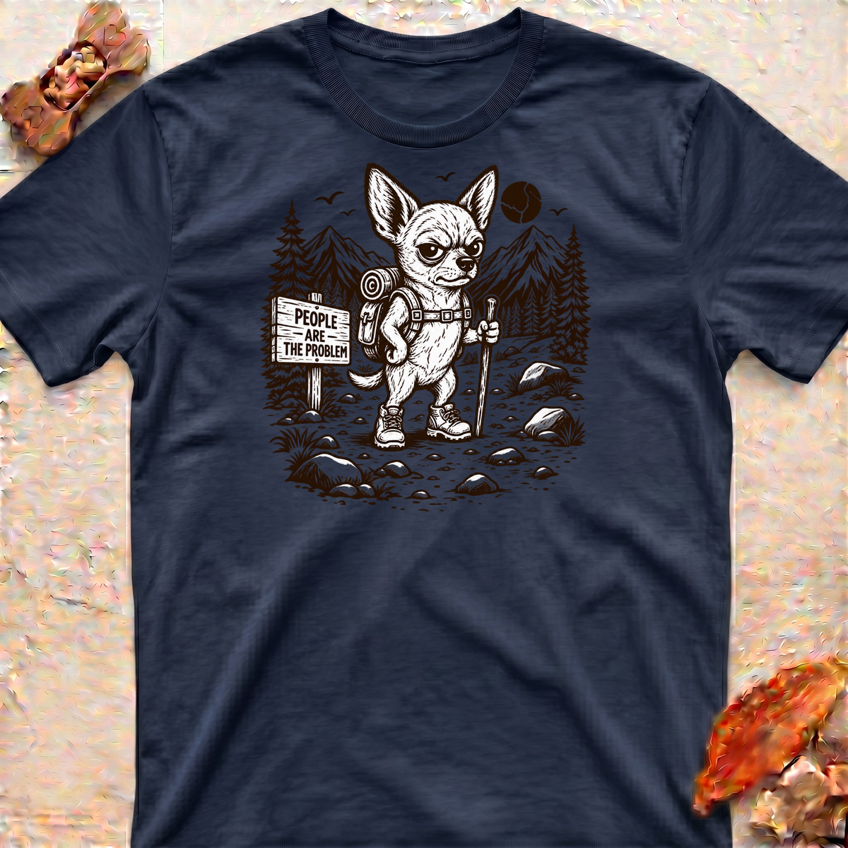 Hiking Chihuahua T-Shirt