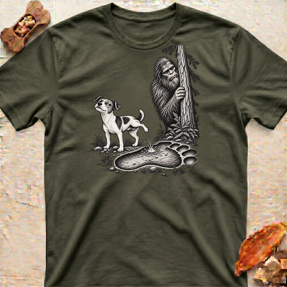 Jack Pees on Big Foot T-Shirt
