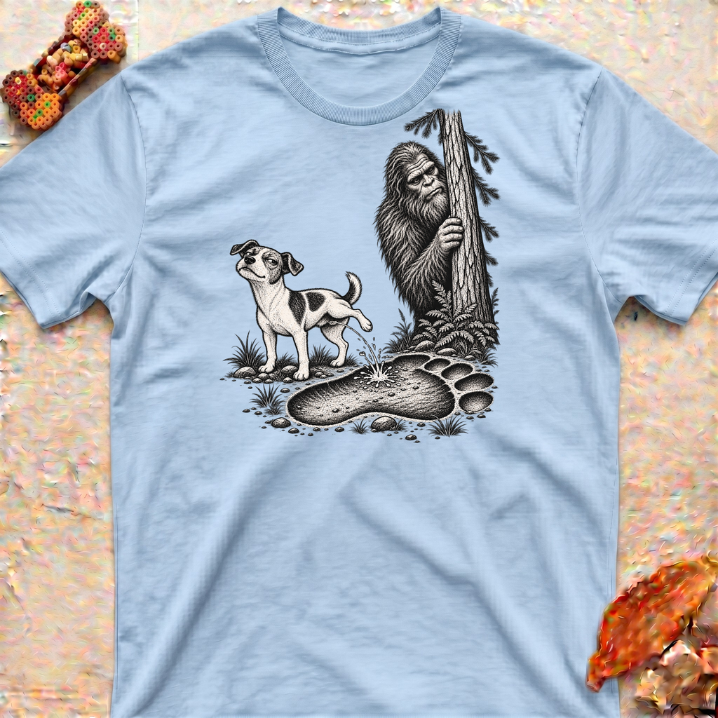 Jack Pees on Big Foot T-Shirt