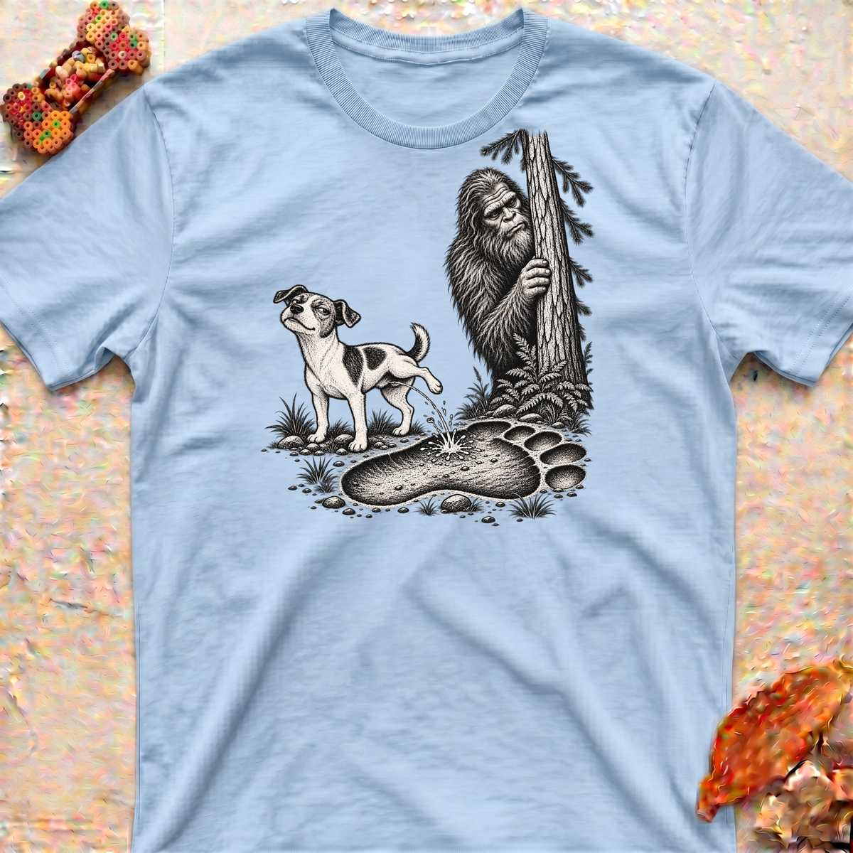 Jack Pees on Big Foot T-Shirt