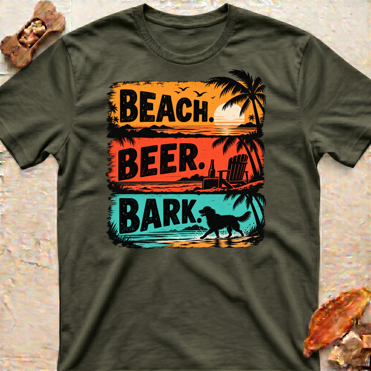 Beach Beer Bark T-Shirt