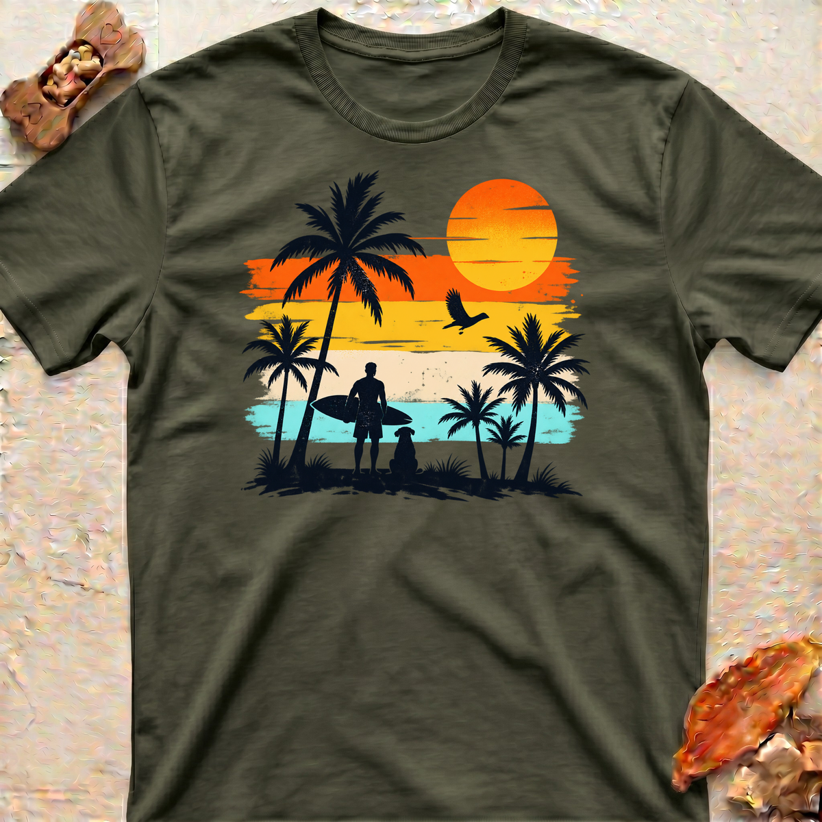 Surfing Dog T-Shirt