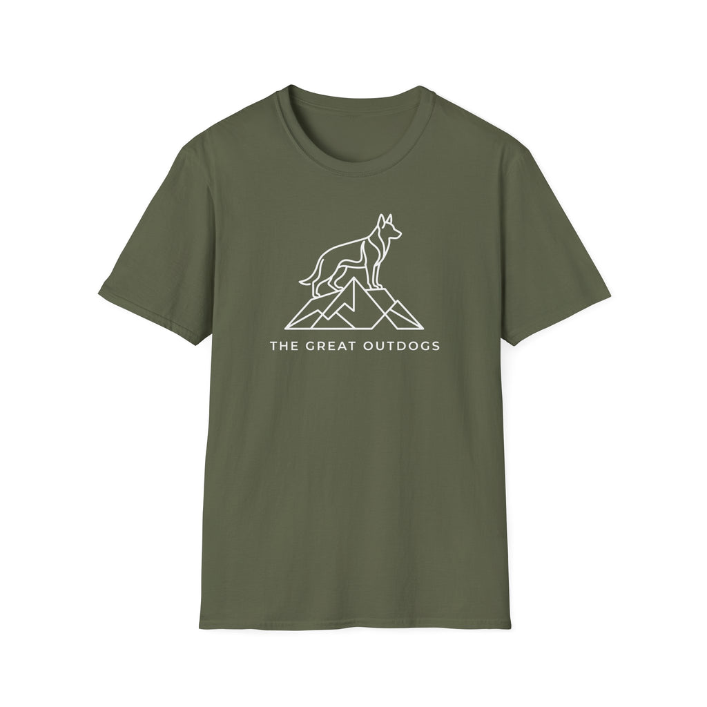 German Shepherd Relaxed T-Shirt — "The Great Outdoors" Graphic Tee