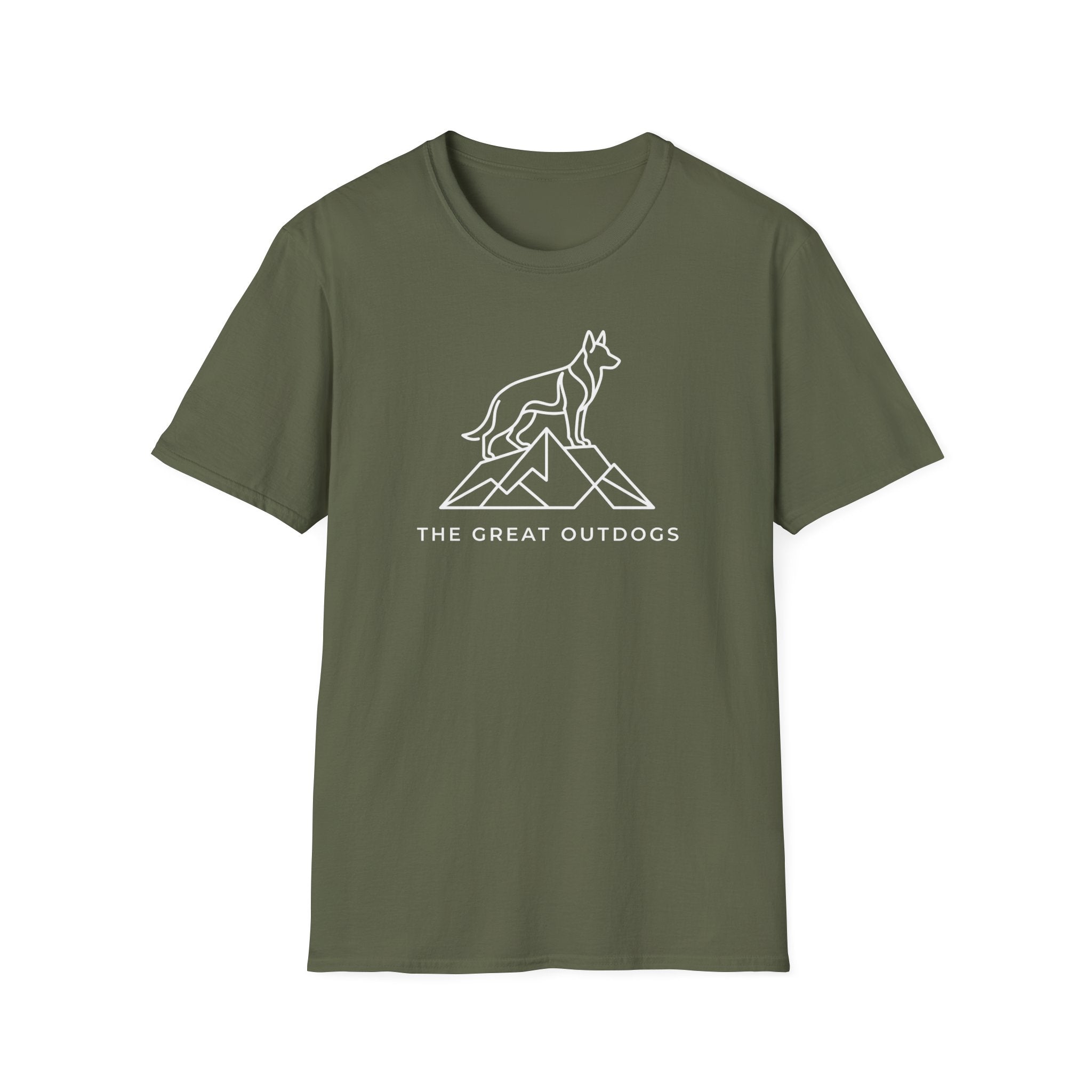German Shepherd Relaxed T-Shirt — "The Great Outdoors" Graphic Tee