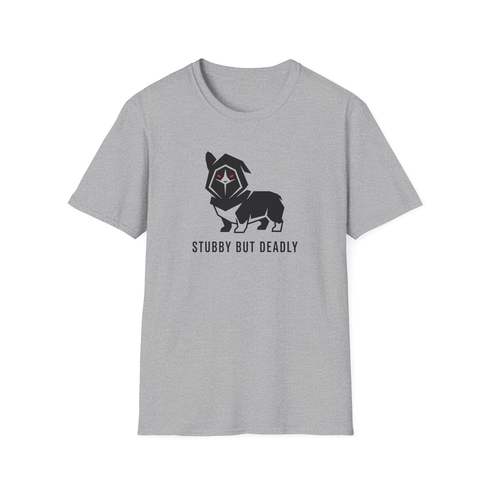 Corgi Graphic Tee - "Stubby But Deadly" Funny Dog Lover T-Shirt