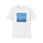 Dachshund Blueprint T-Shirt — "Model: Dachshund Engineered for Stubbornness"