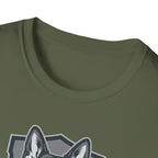 German Shepherd Badge T-Shirt — "Ears Up / System Armed" K9 Handler Tee