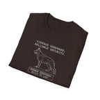 German Shepherd T-Shirt – “Vintage Hardware, Reliable Security” Graphic Tee