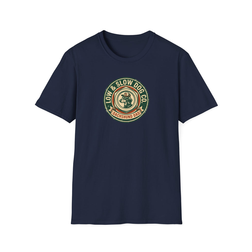 Dachshund Dad Vintage Logo T-Shirt
