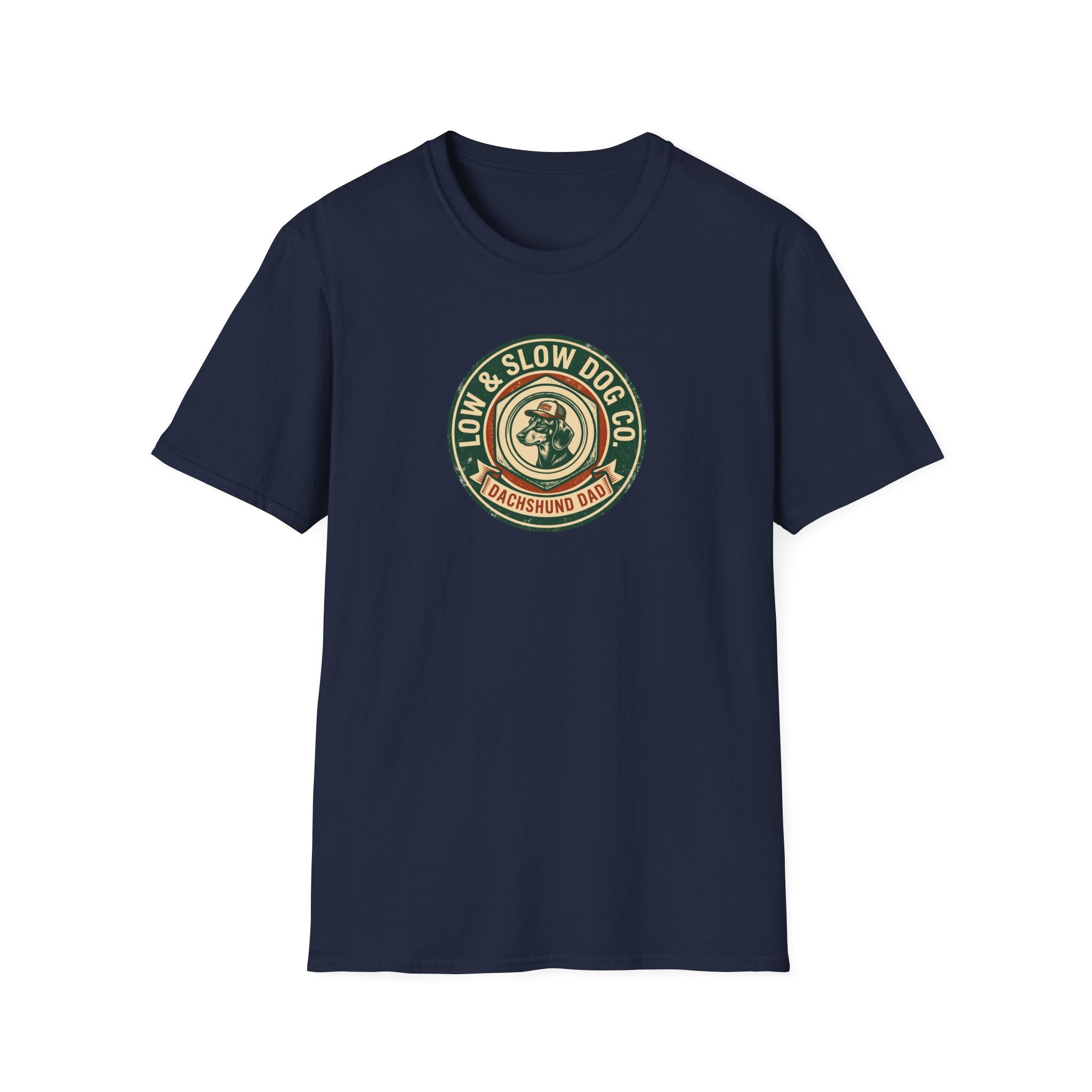 Dachshund Dad Vintage Logo T-Shirt