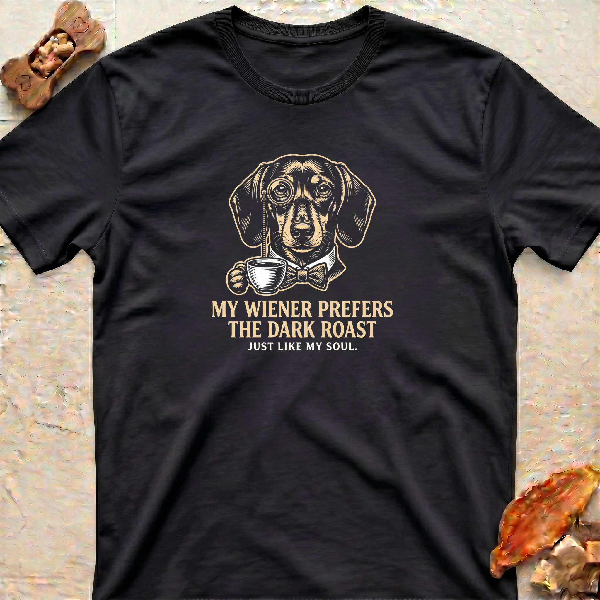 Dachshund and Dark Coffee T-Shirt