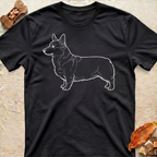 Corgi Minimalist Outline T‑Shirt