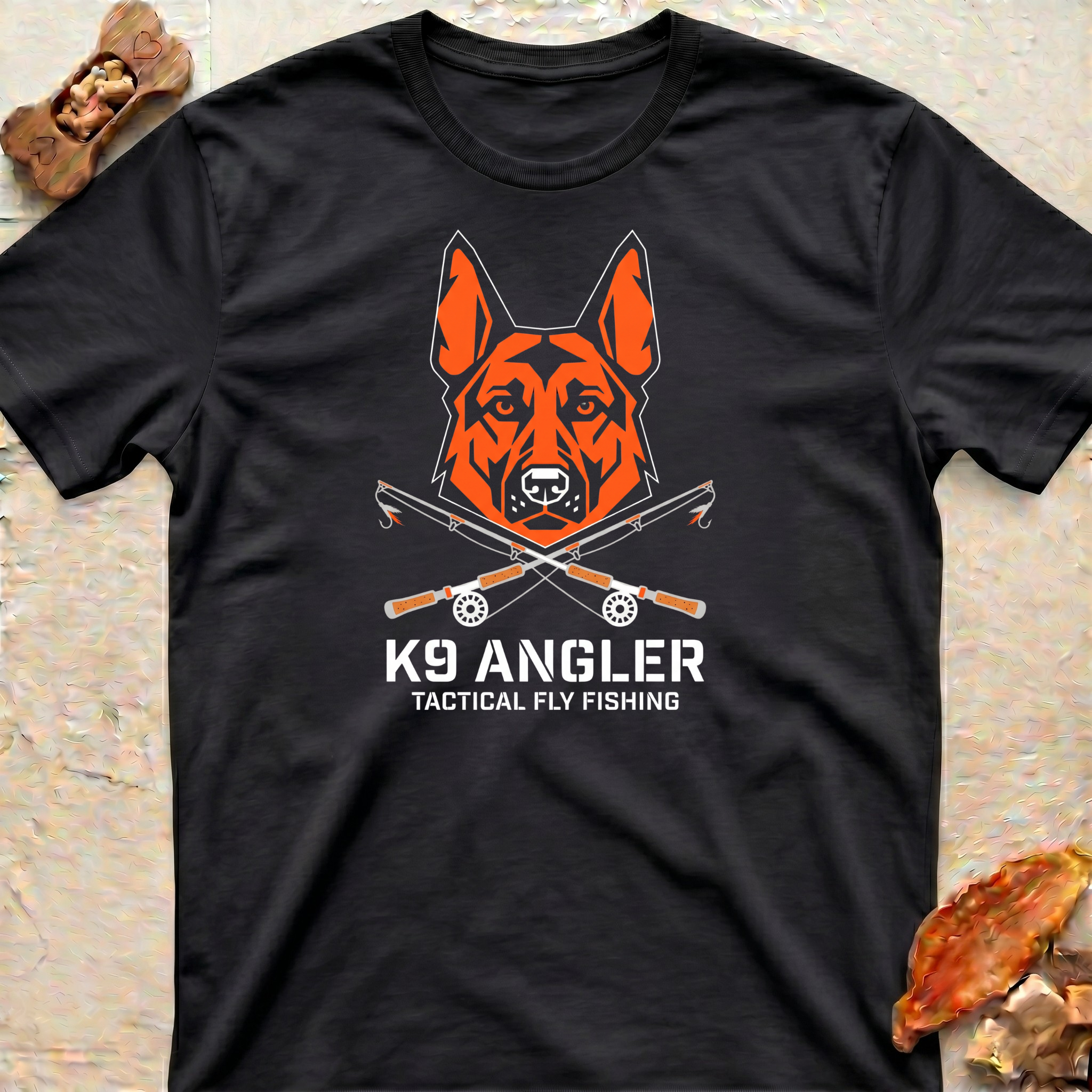 German Shepherd Fishing T‑Shirt