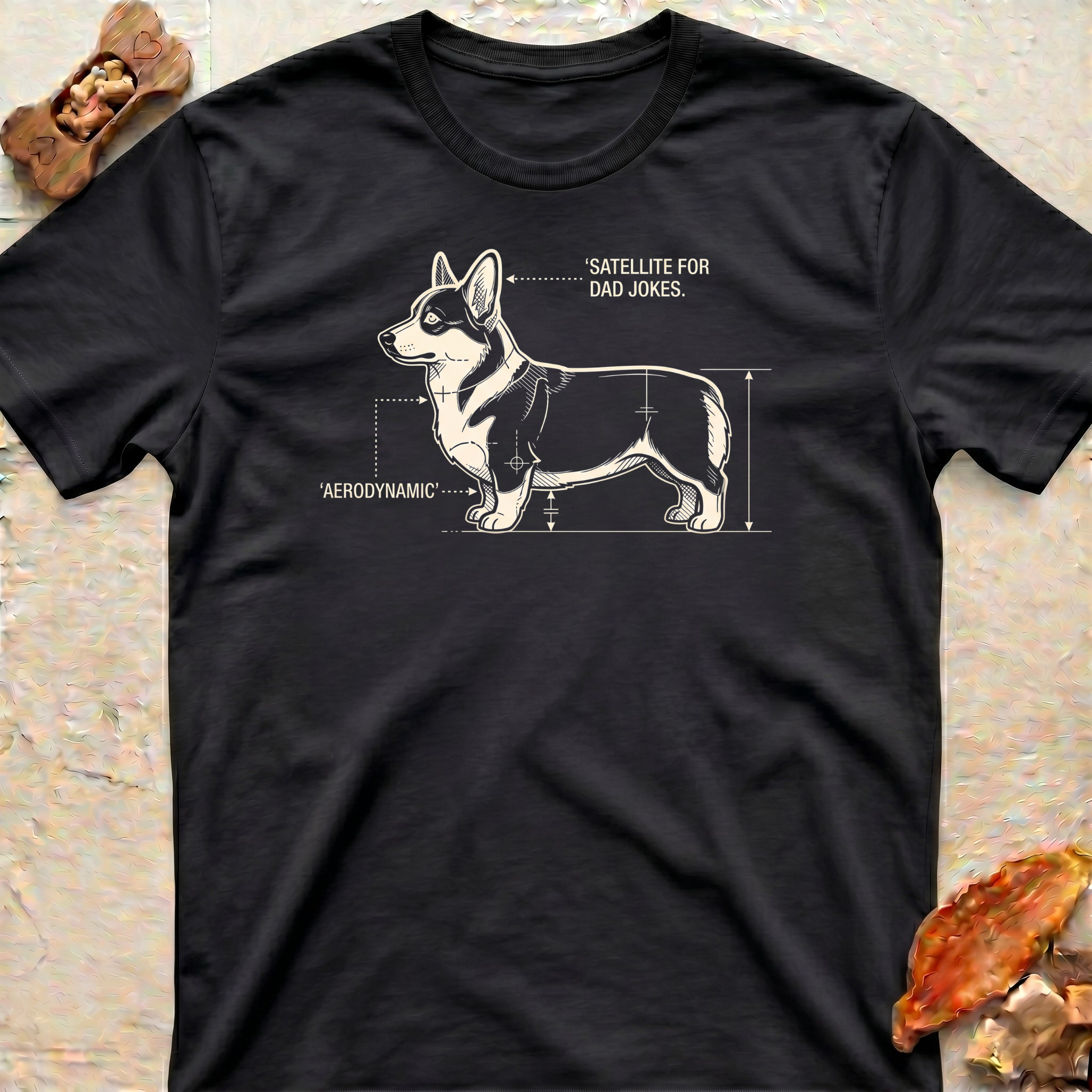Corgi Blueprint T-Shirt