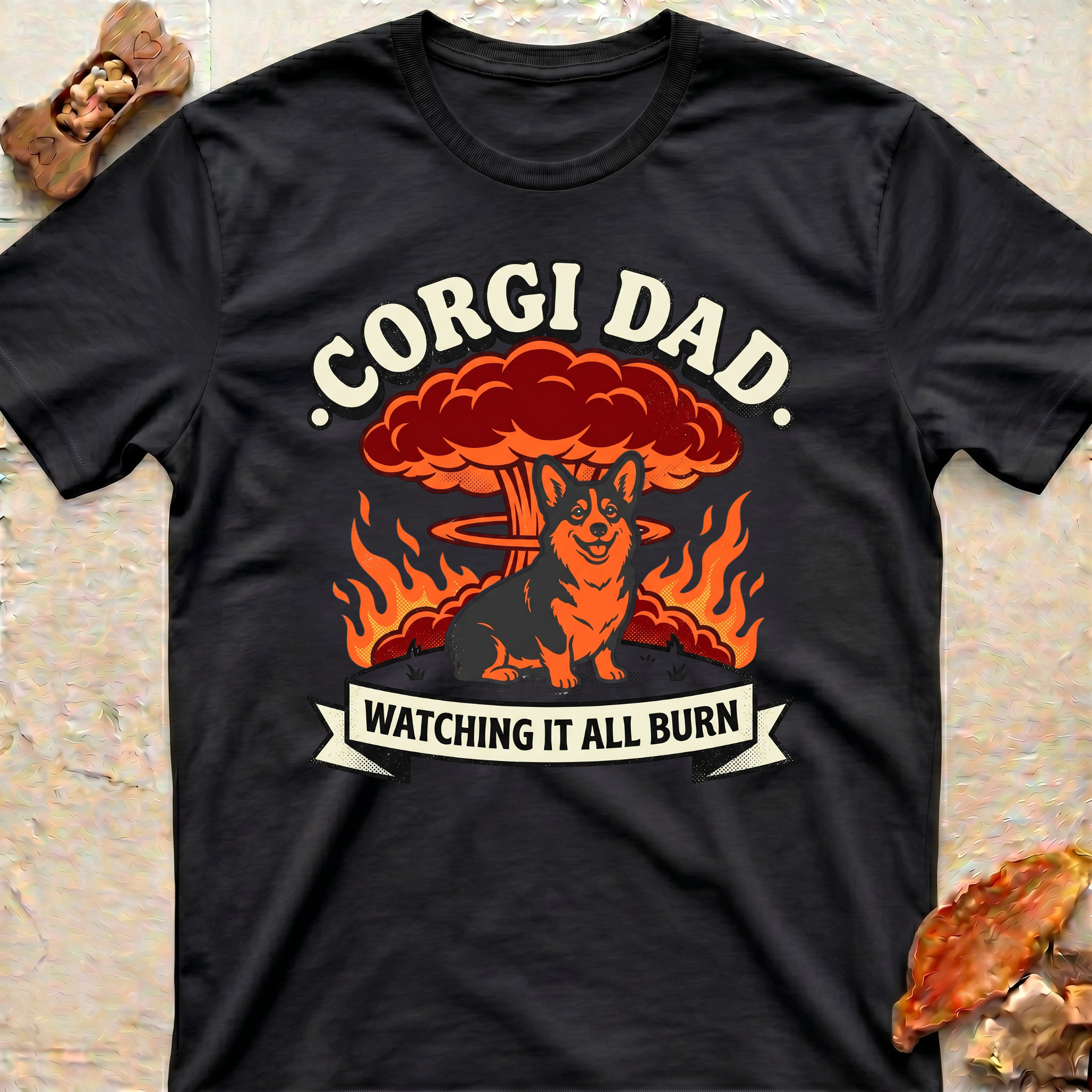 Cool Corgi Dad T‑Shirt