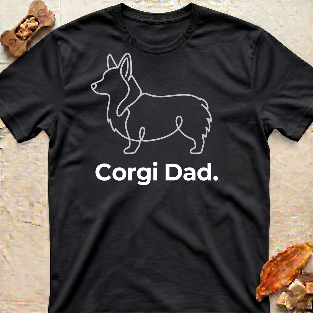 Corgi Minimal Outline T-Shirt