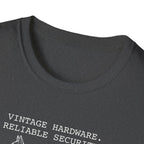 German Shepherd T-Shirt – “Vintage Hardware, Reliable Security” Graphic Tee