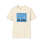 Dachshund Blueprint T-Shirt — "Model: Dachshund Engineered for Stubbornness"