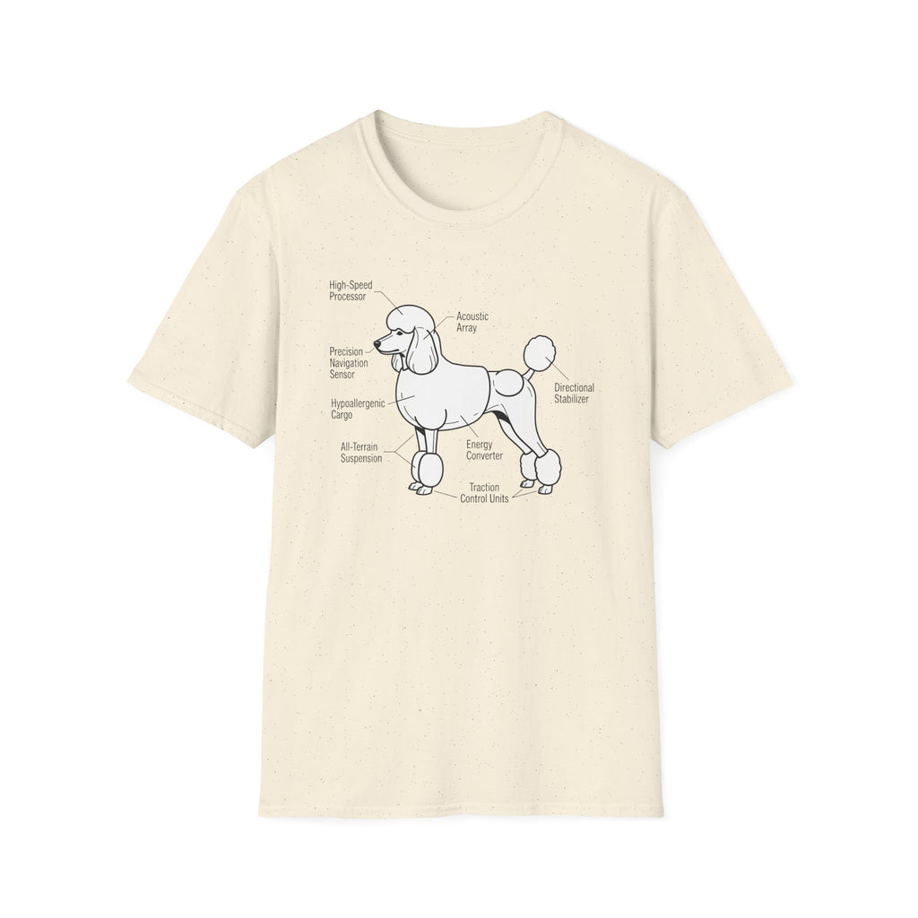 Poodle Anatomy Diagram T‑Shirt — Funny Poodle Lover Tee