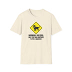 Golden Retriever Dad T-Shirt — Warning, I'll Stop Mid-Sentence to Pet a Good Boy